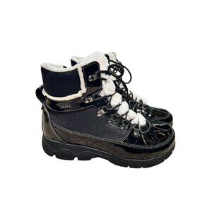 JBU By Jambu Alexa Water-Resistant Lace-Up Black Fur Lined Boots Size 9.5